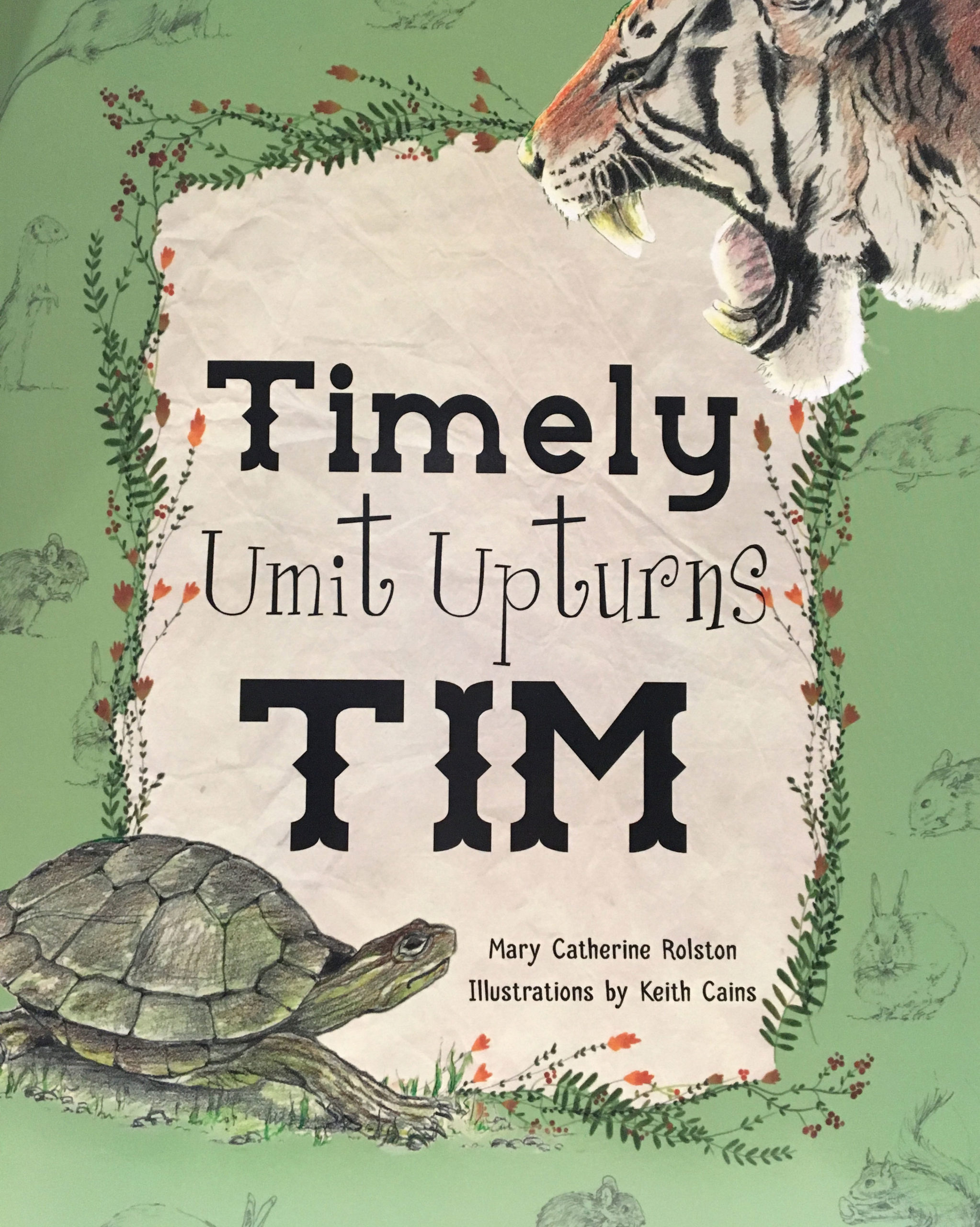 The cover for the children's story "Timely Umit Upturns Tim"
