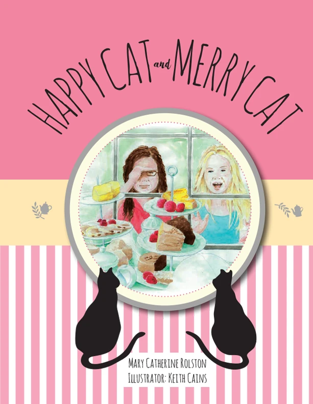 The cover for the children's story "Happy Cat and Merry Cat"